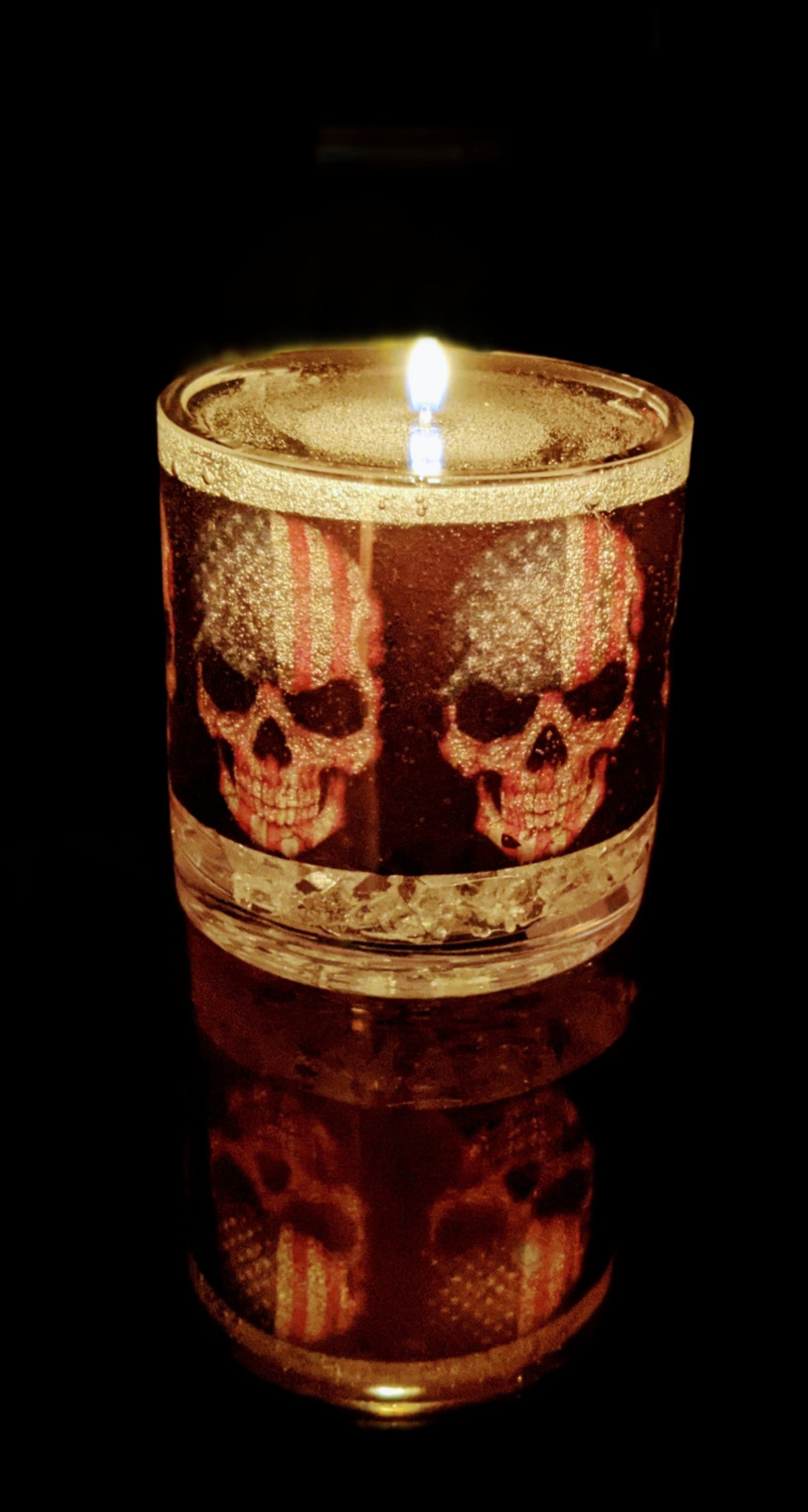 Patriot Skull Candle