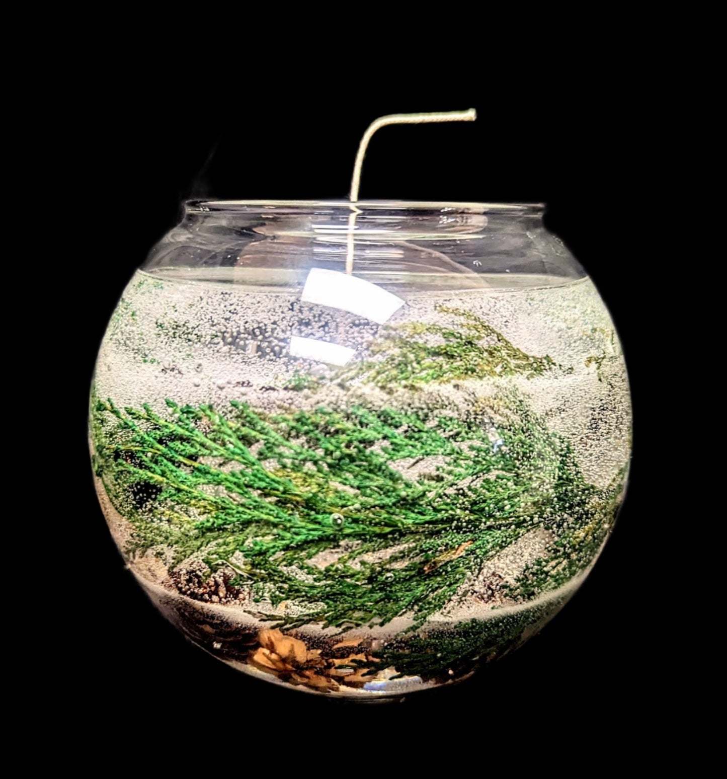 Cedar & Pinecones Round Candle