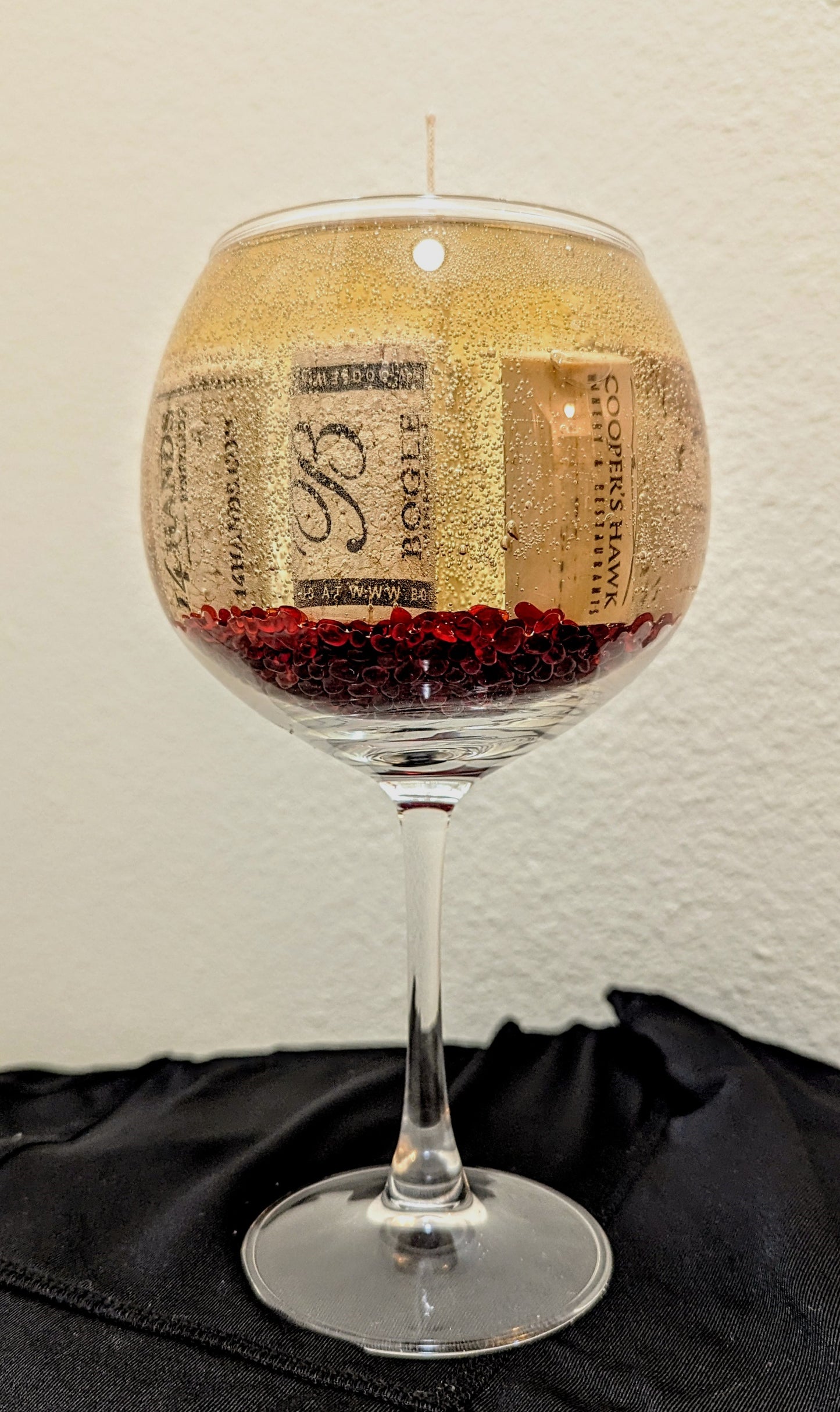 Wine Glass Candles