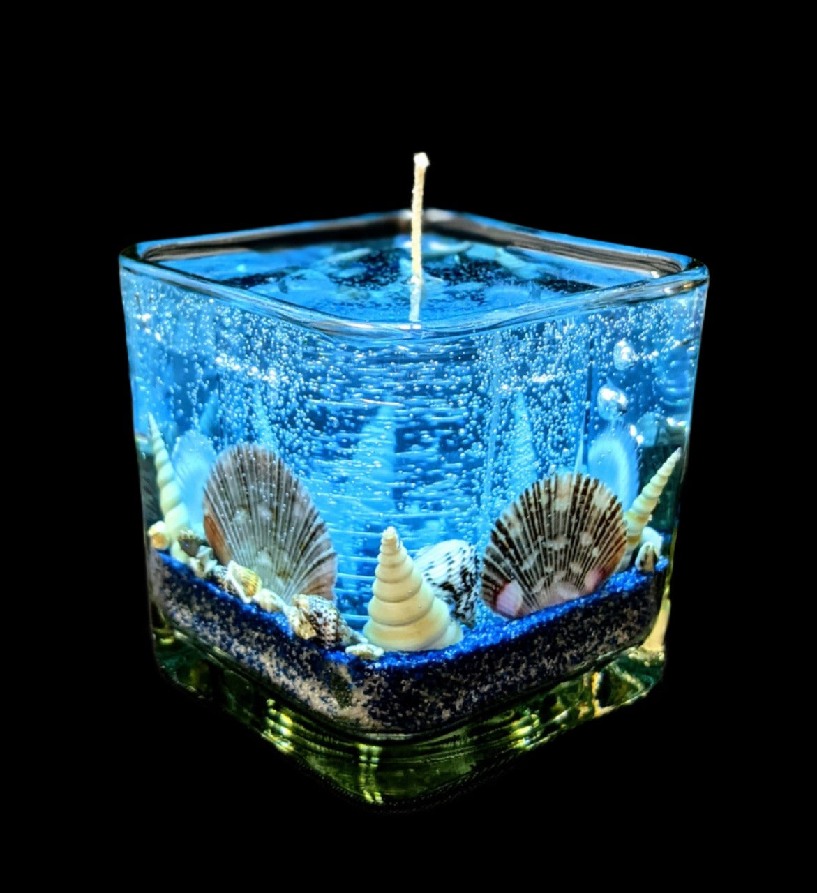 Small Square Seashell Candles