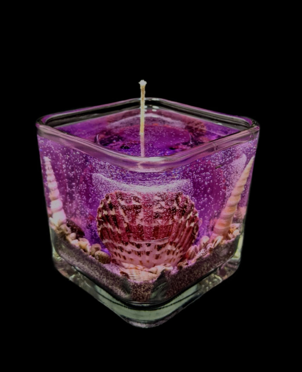 Small Square Seashell Candles