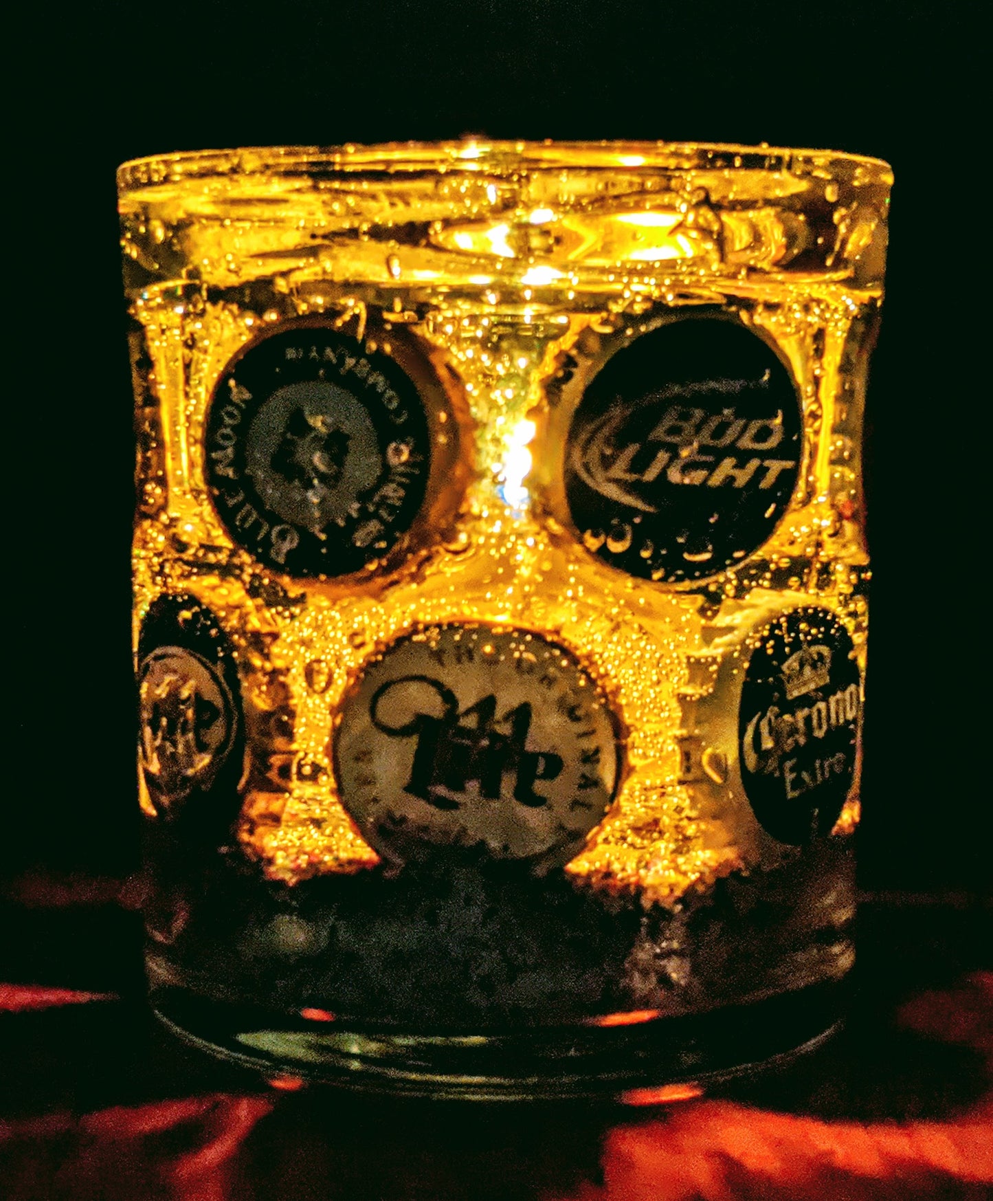 Small Beer Cap Candle