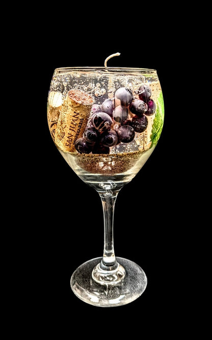 Wine Glass Candles