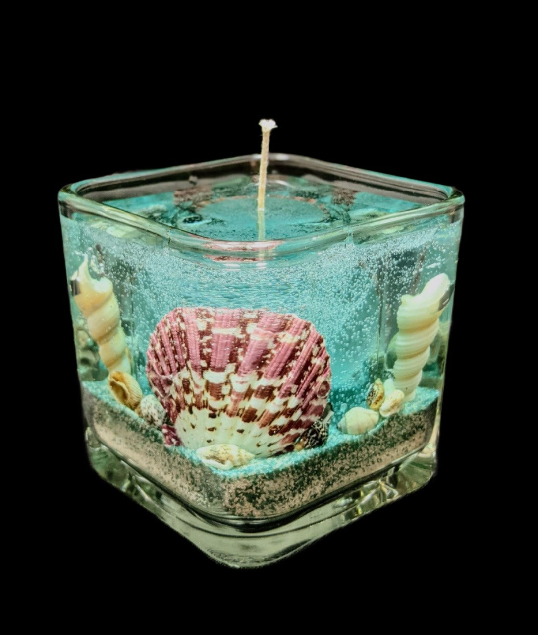 Small Square Seashell Candles